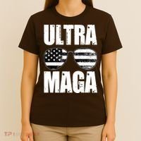 Ultra Maga USA Flag Sunglasses T-Shirt thumb 4