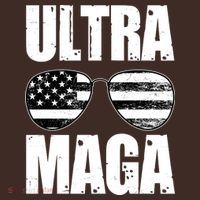 Ultra Maga USA Flag Sunglasses Kids Hoodie thumb 2