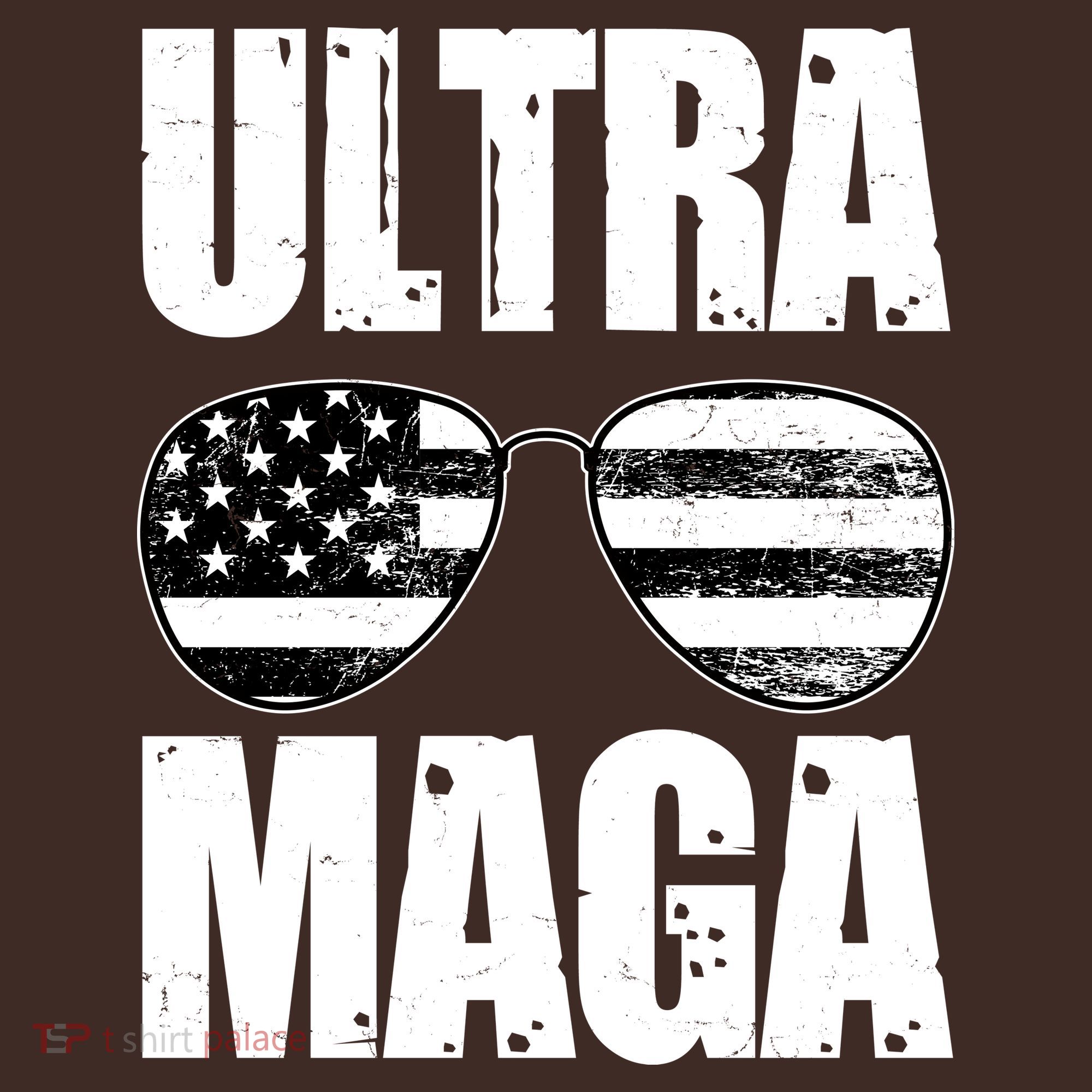 Ultra Maga USA Flag Sunglasses Kids Hoodie