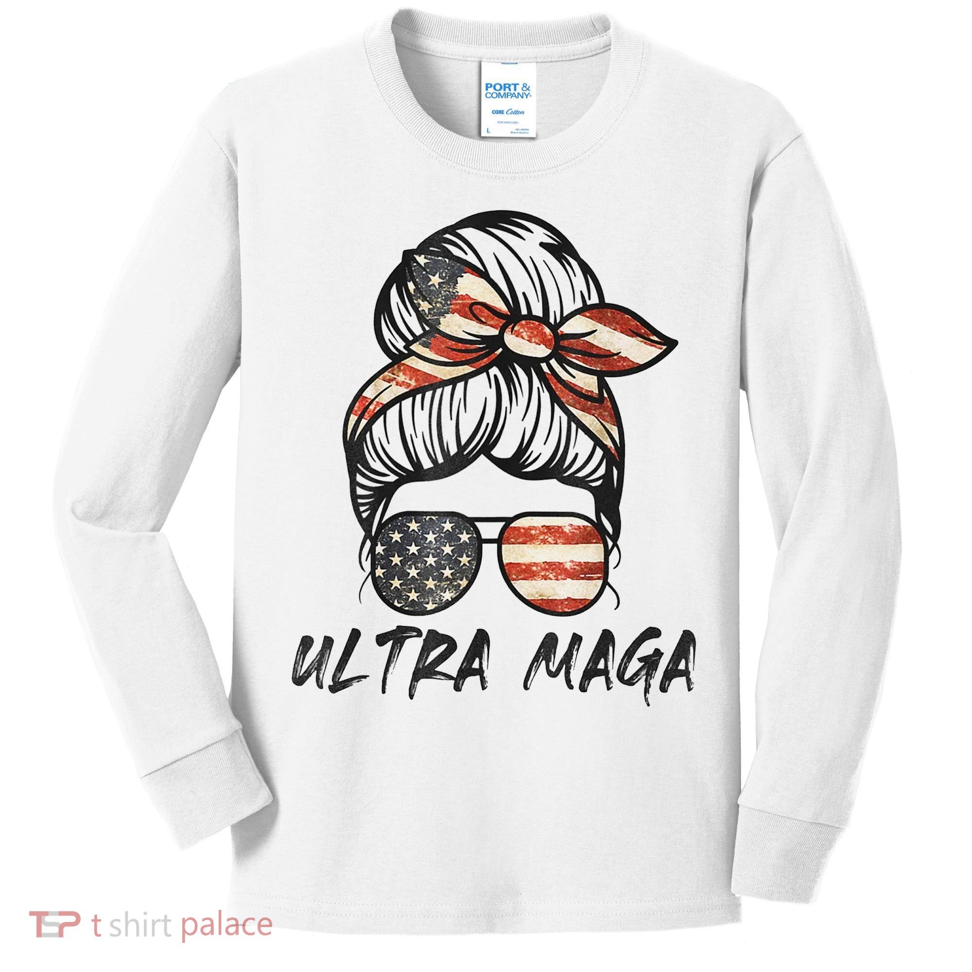Ultra Maga USA Kids Long Sleeve Shirt