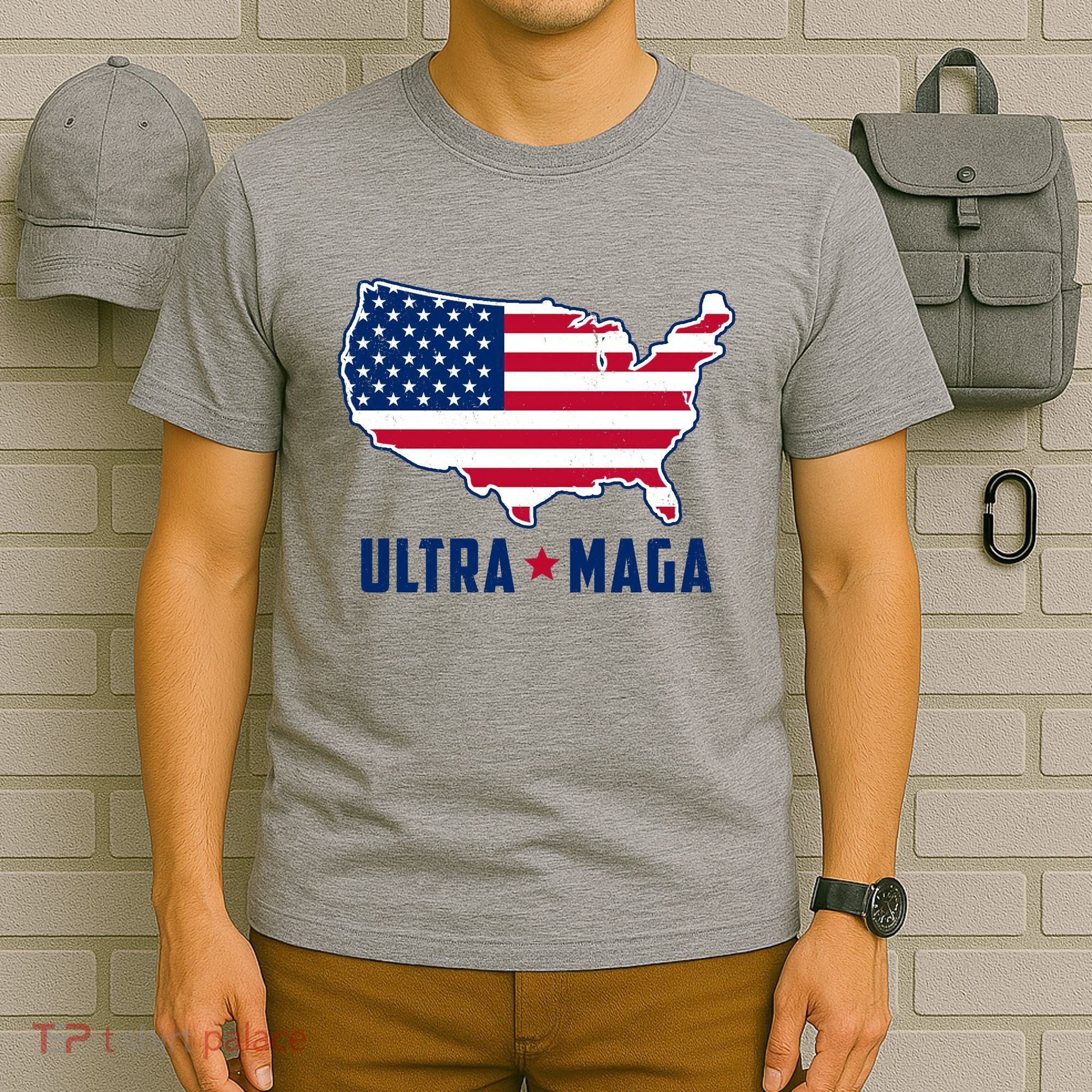 Ultra Maga United States Map T-Shirt
