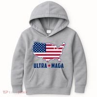 Ultra Maga United States Map Kids Hoodie thumb 0