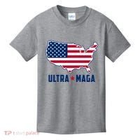 Ultra Maga United States Map Kids T-Shirt thumb 0