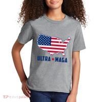 Ultra Maga United States Map Kids T-Shirt thumb 2