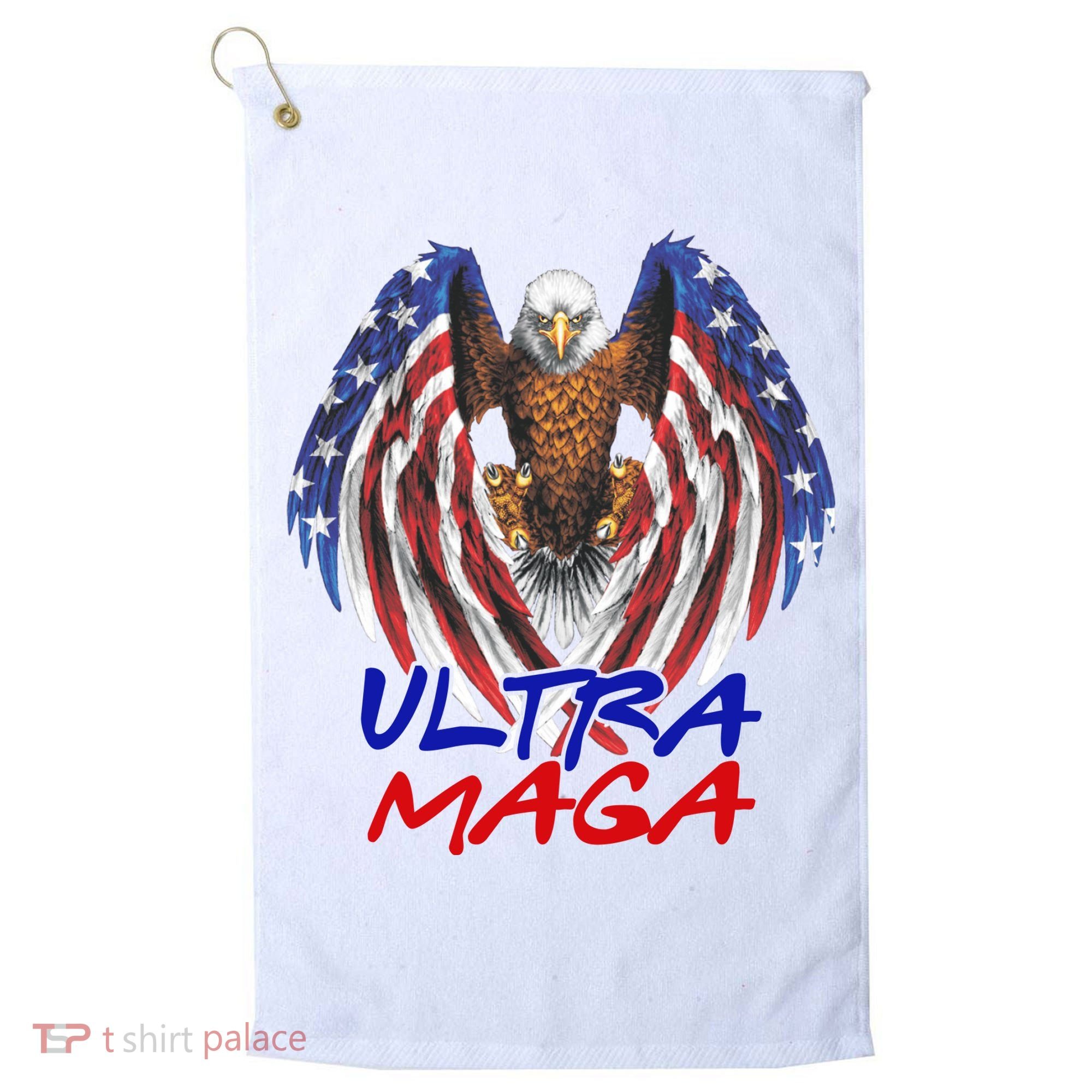 Ultra Maga USA Eagle Golf Towel