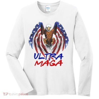 Ultra Maga USA Eagle Women's Long Sleeve Shirt