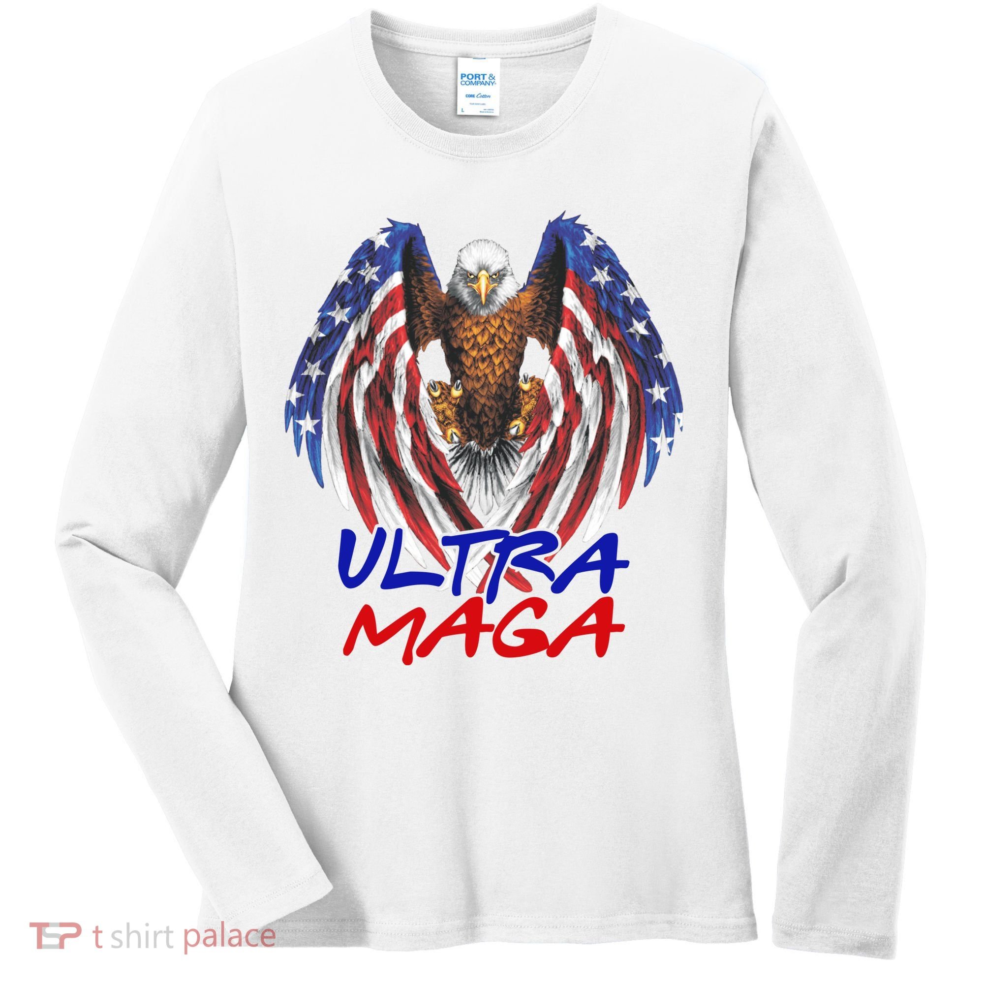 Ultra Maga USA Eagle Women's Long Sleeve Shirt