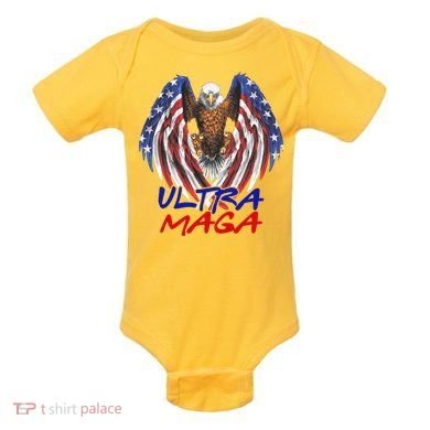 Ultra Maga USA Eagle Baby Bodysuit