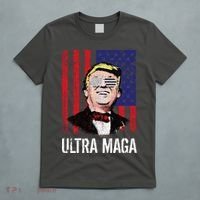 Ultra MAGA USA Flag Parody Trump 2024 Anti Biden T-Shirt thumb 5