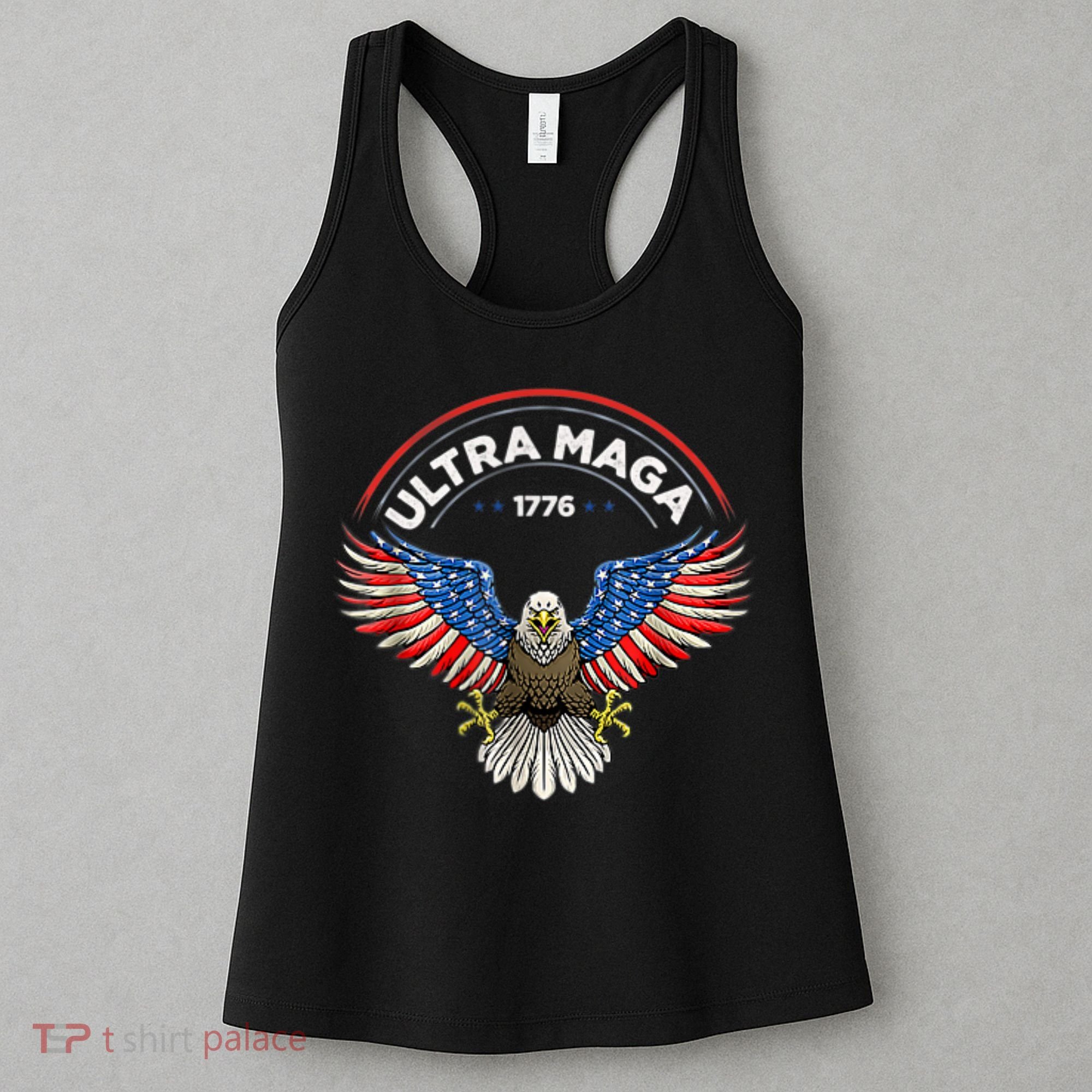 Ultra Maga US Flag Top American Gifzs Ultra Mega Women's Tank Top