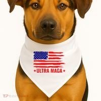 Ultra Maga USA-Made Doggie Bandana thumb 1