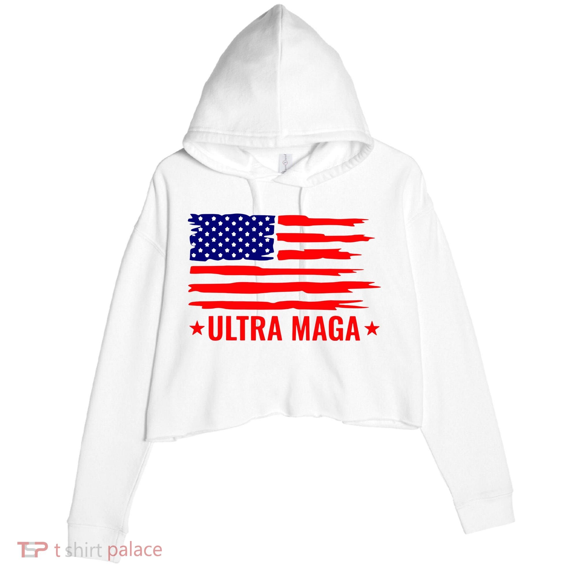 Ultra Maga Crop Fleece Hoodie