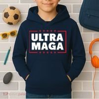 Ultra MAGA | Make America Great Again Kids Hoodie thumb 2