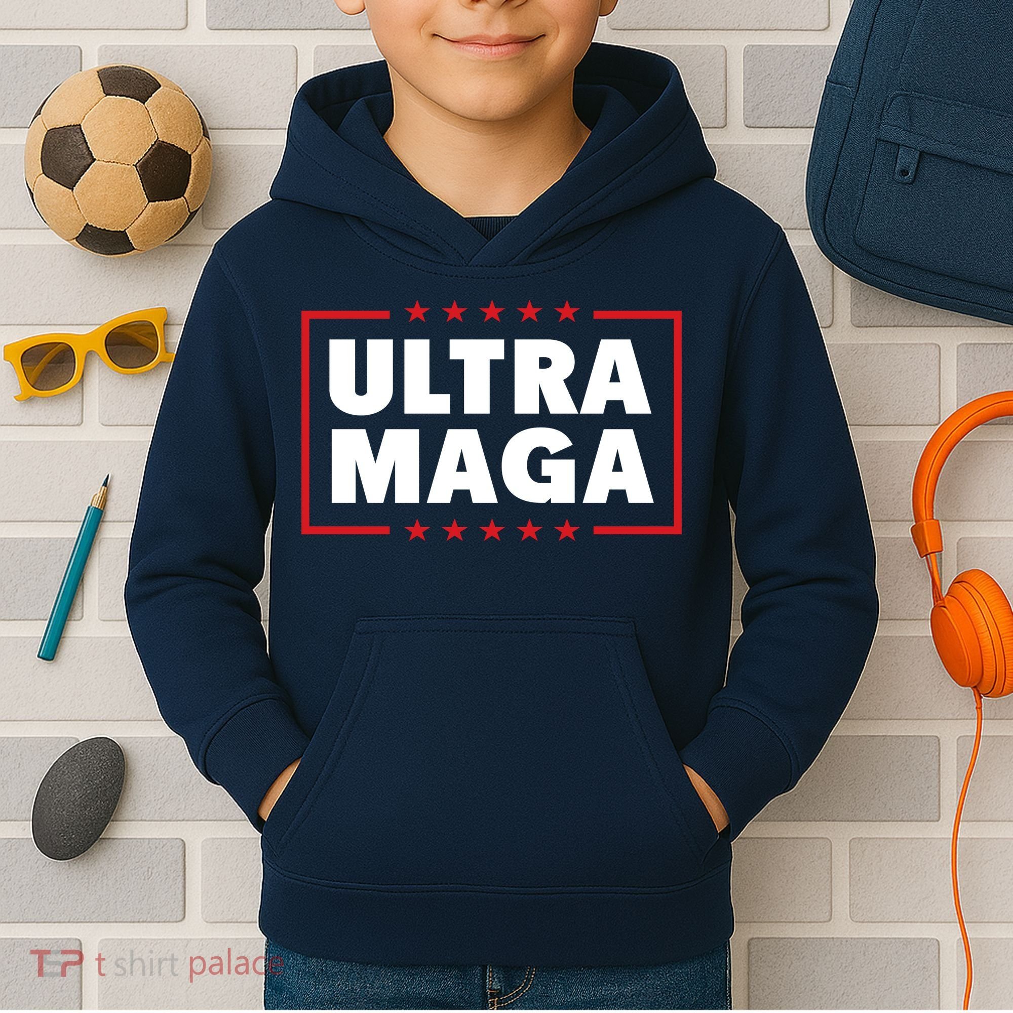 Ultra MAGA | Make America Great Again Kids Hoodie