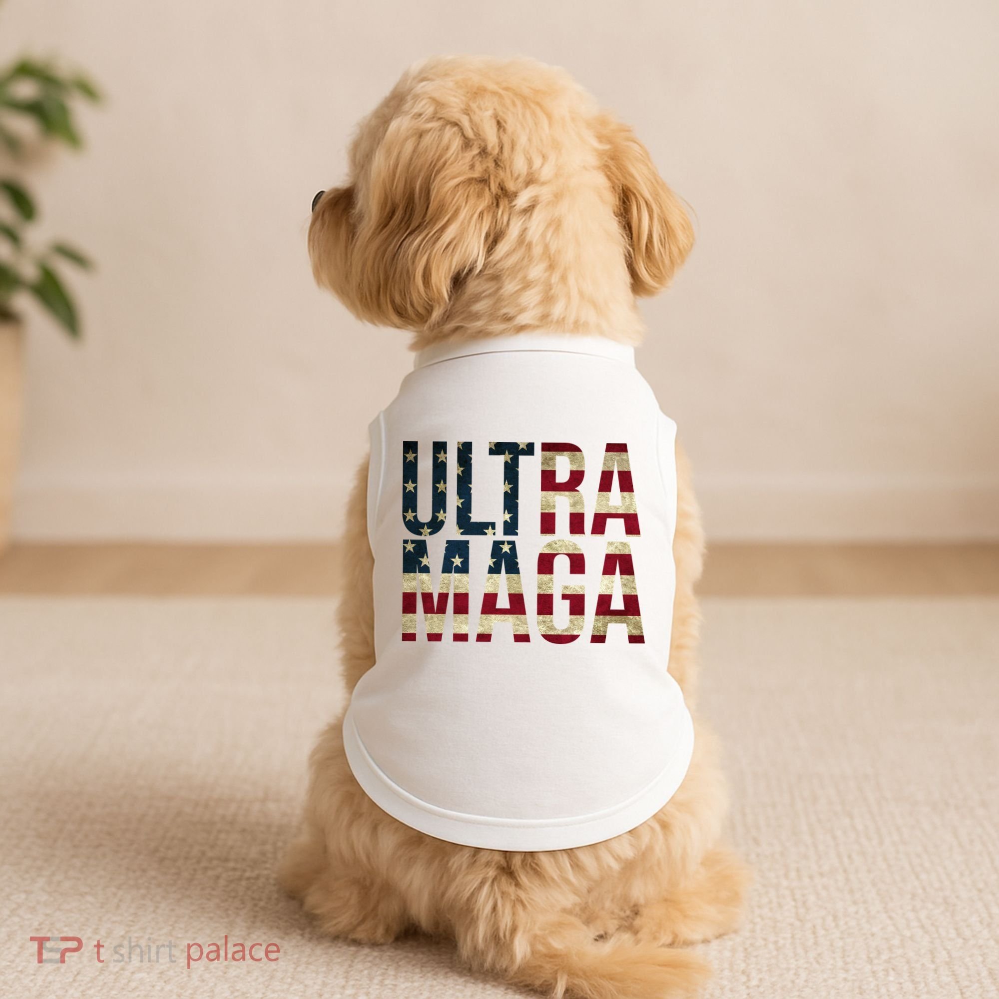 Ultra Maga USA Flag Doggie Tank