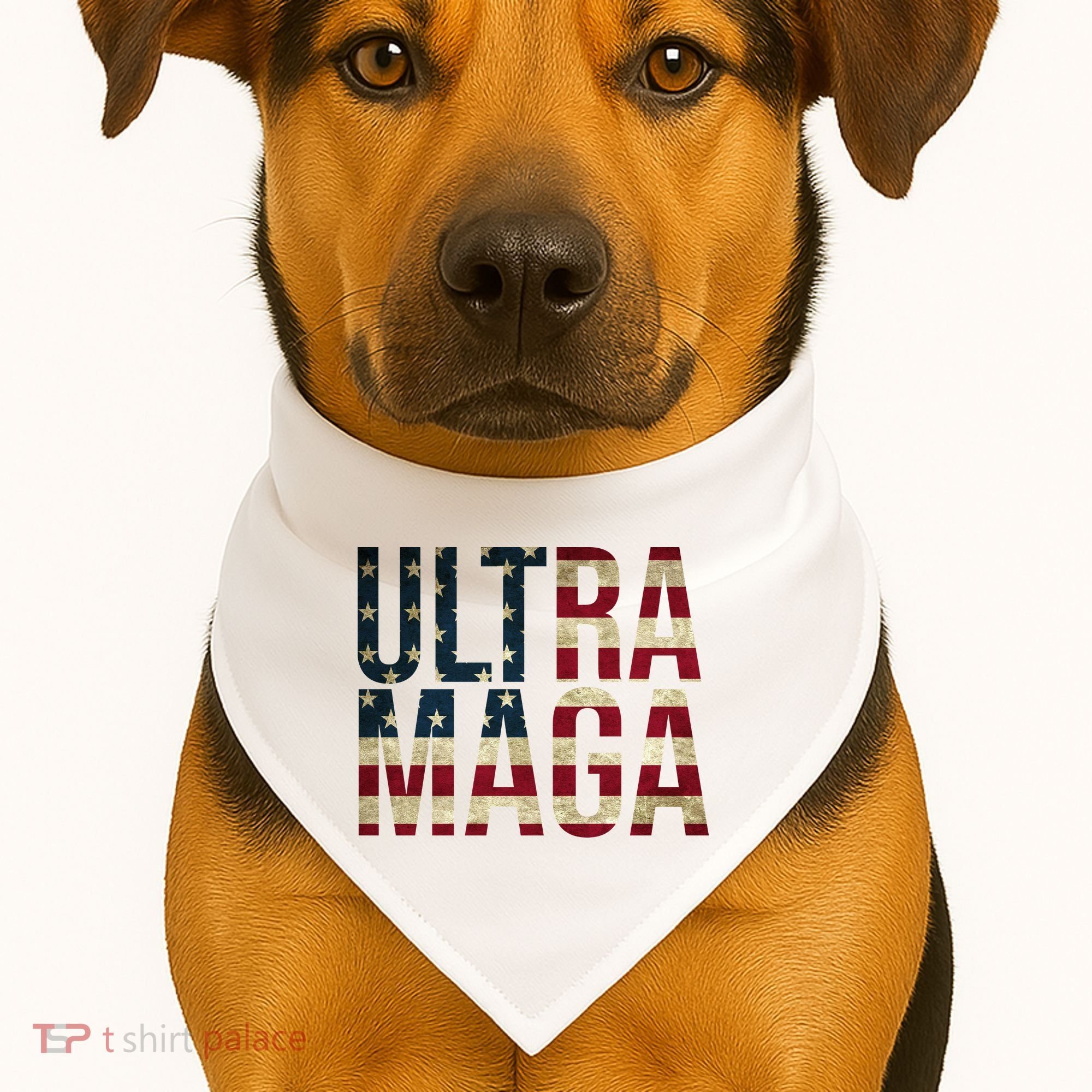 Ultra Maga USA Flag USA-Made Doggie Bandana