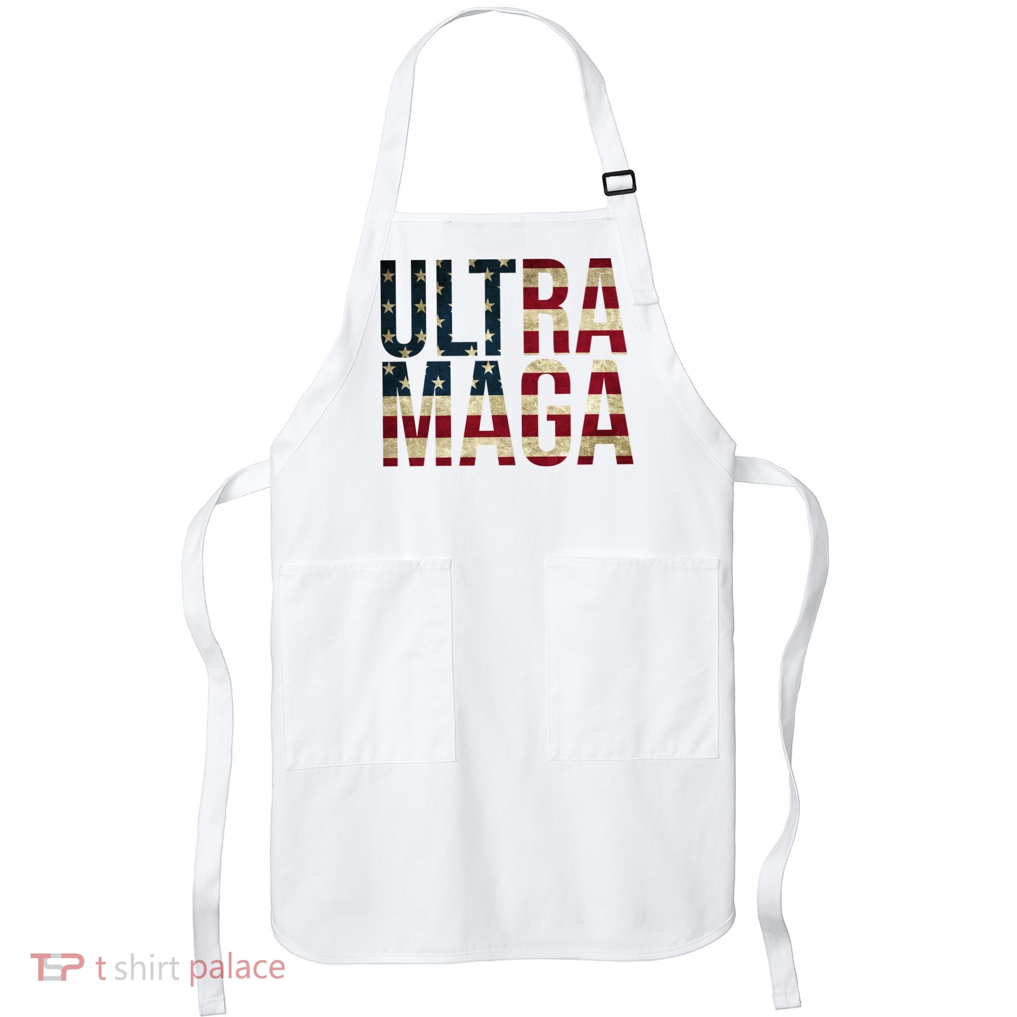Ultra Maga USA Flag Apron