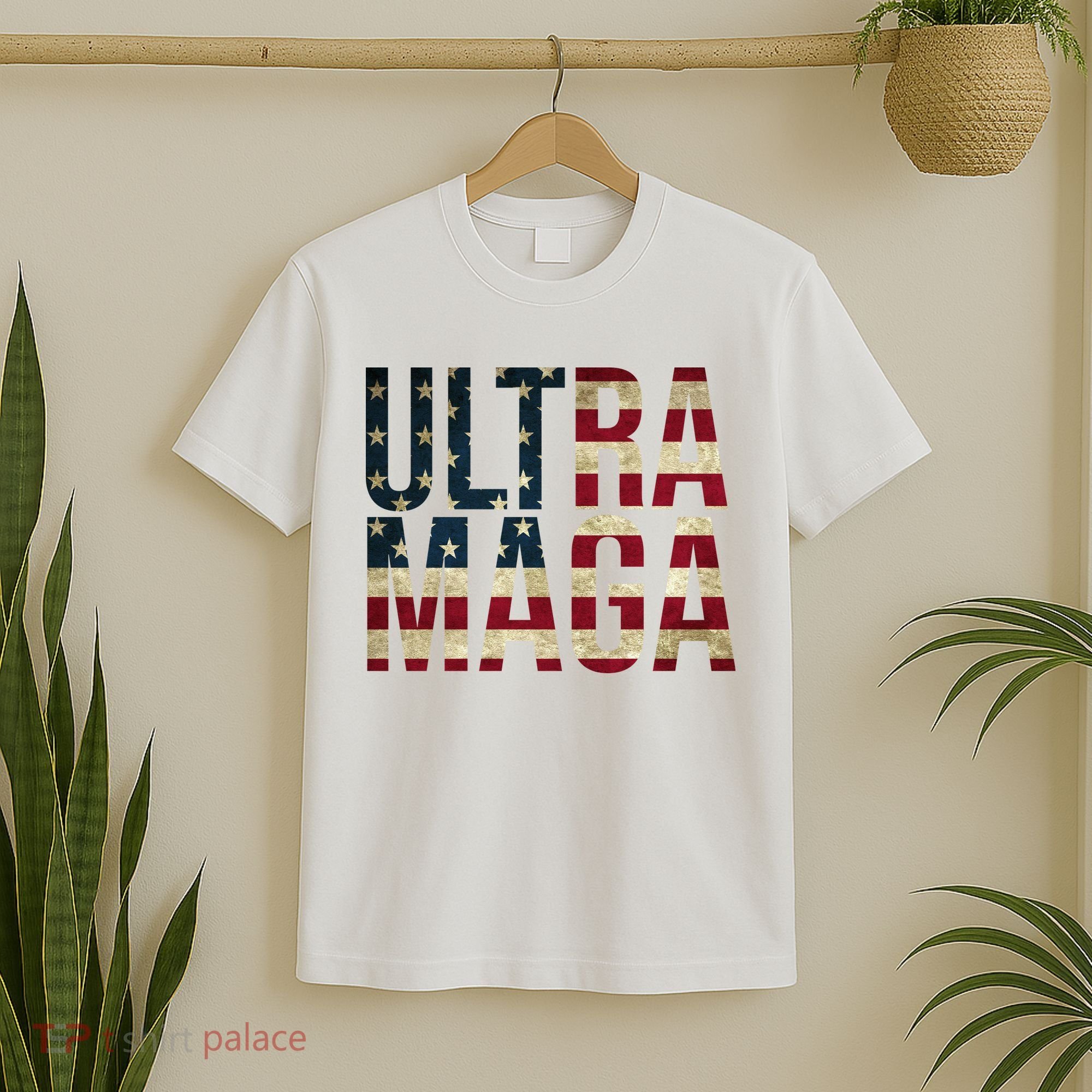 Ultra Maga USA Flag T-Shirt