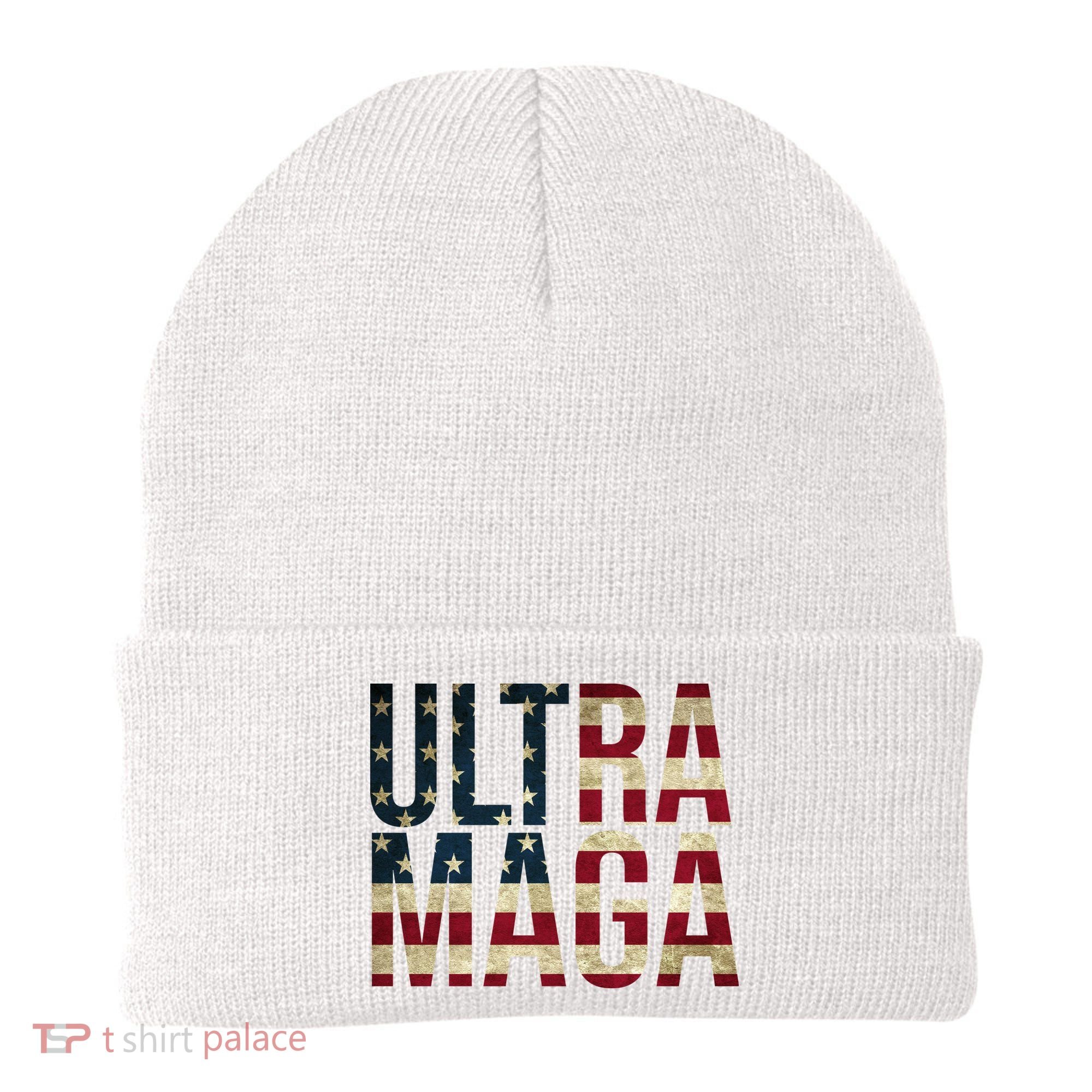 Ultra Maga USA Flag Beanie