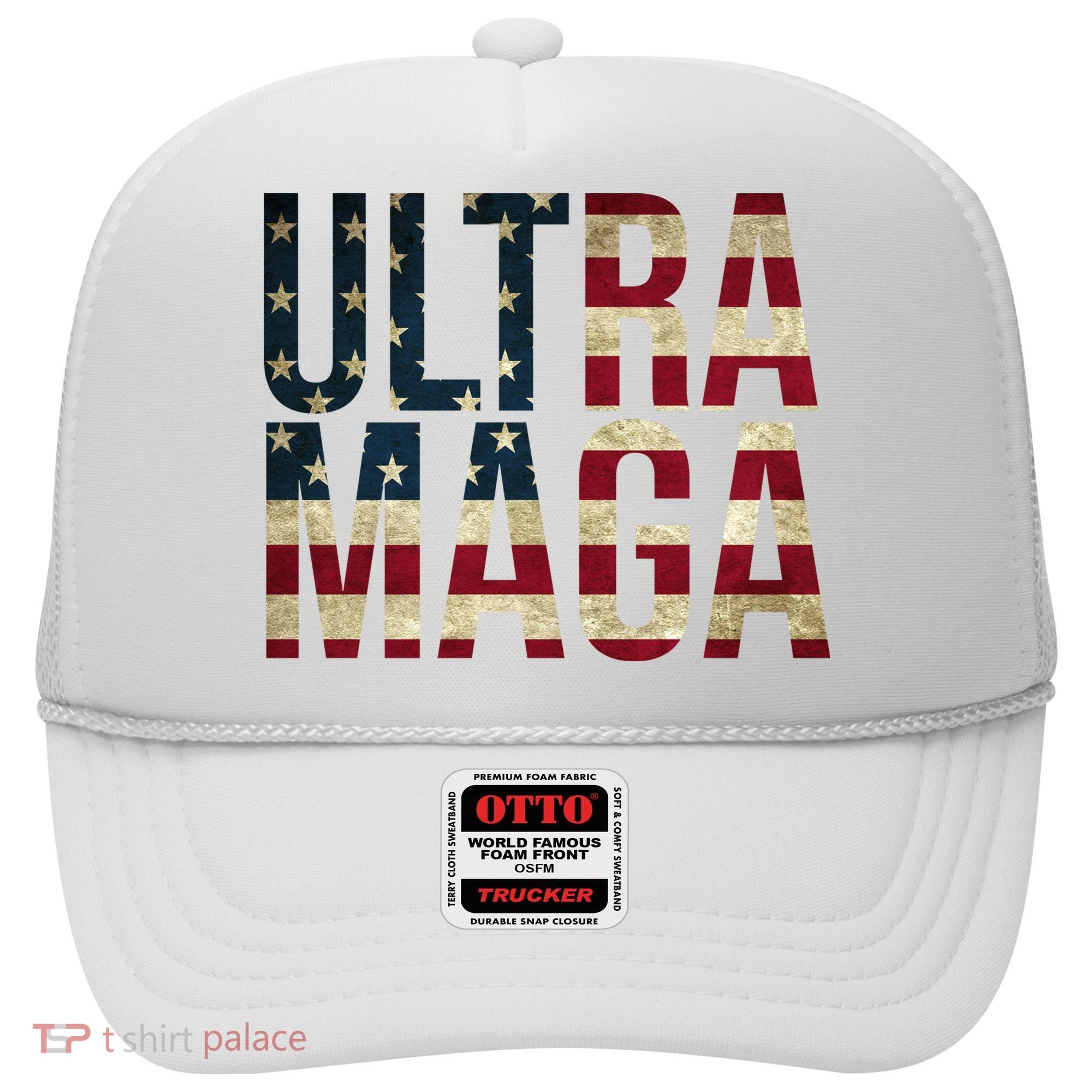 Ultra Maga USA Flag Hat