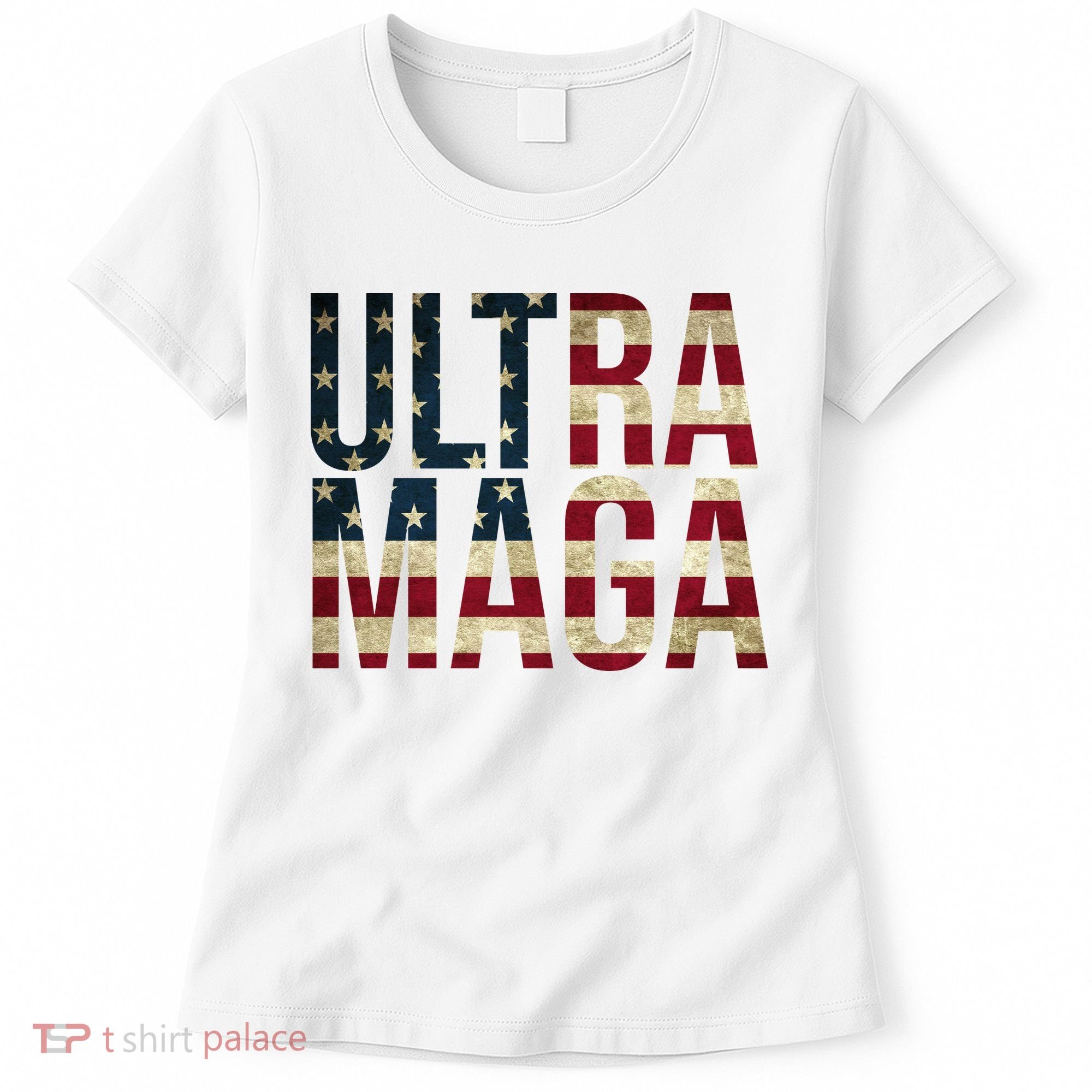 Ultra Maga USA Flag Women's T-Shirt