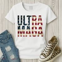 Ultra Maga USA Flag Women's T-Shirt thumb 3