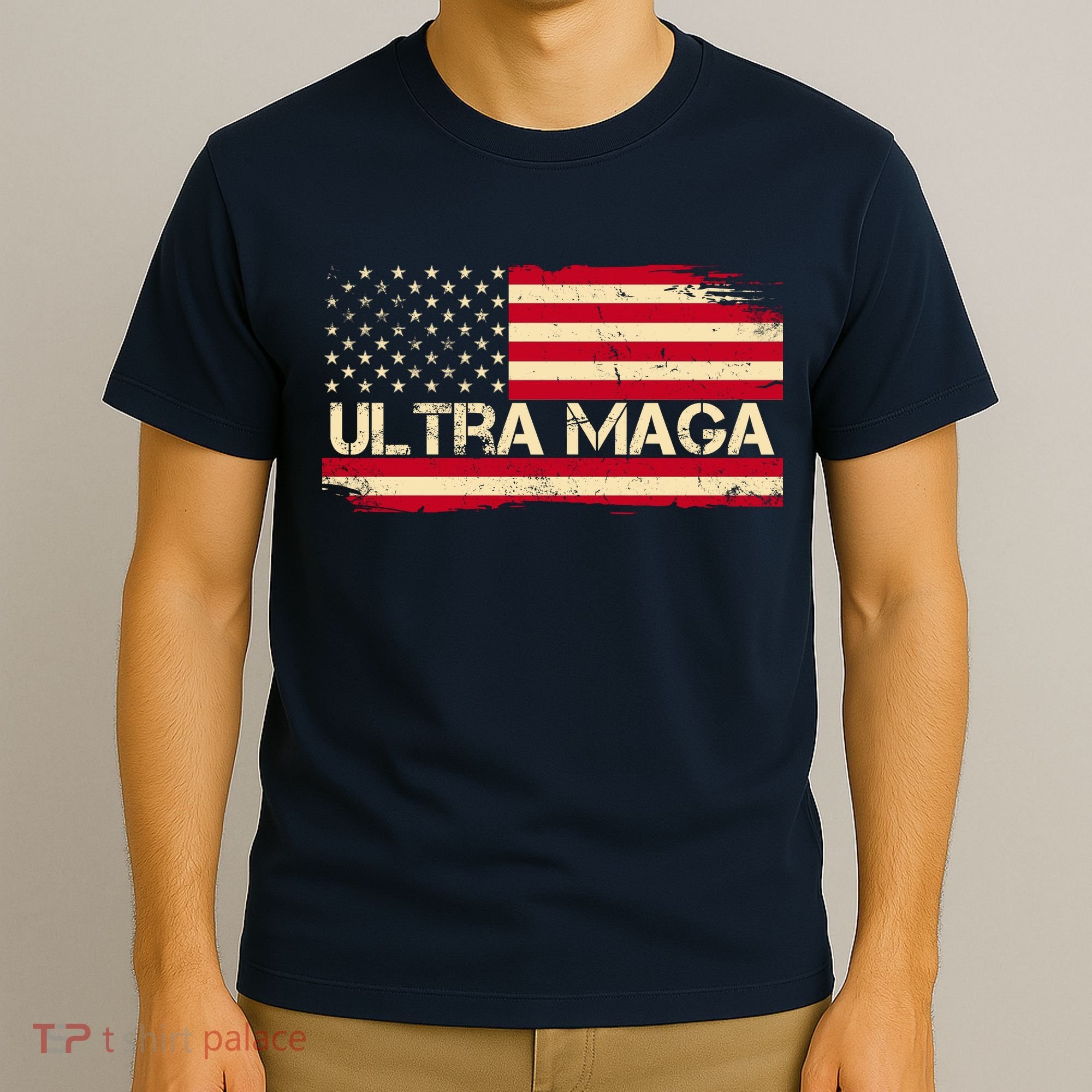 Ultra Maga Usa Vintage Flag T-Shirt