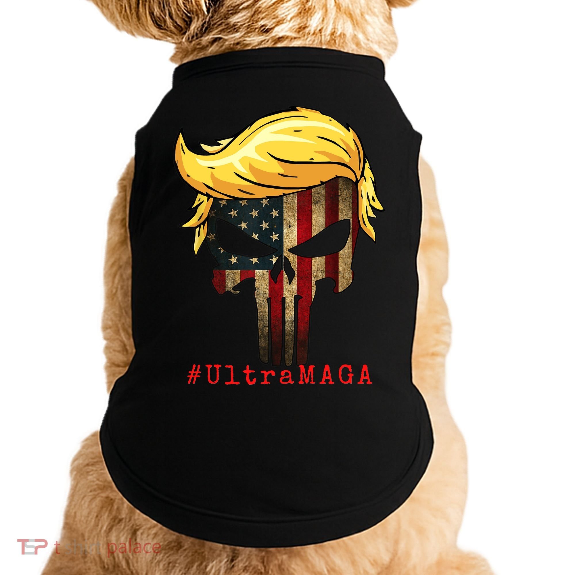 Ultra MAGA #UltraMAGA Punisher Trump Doggie Tank
