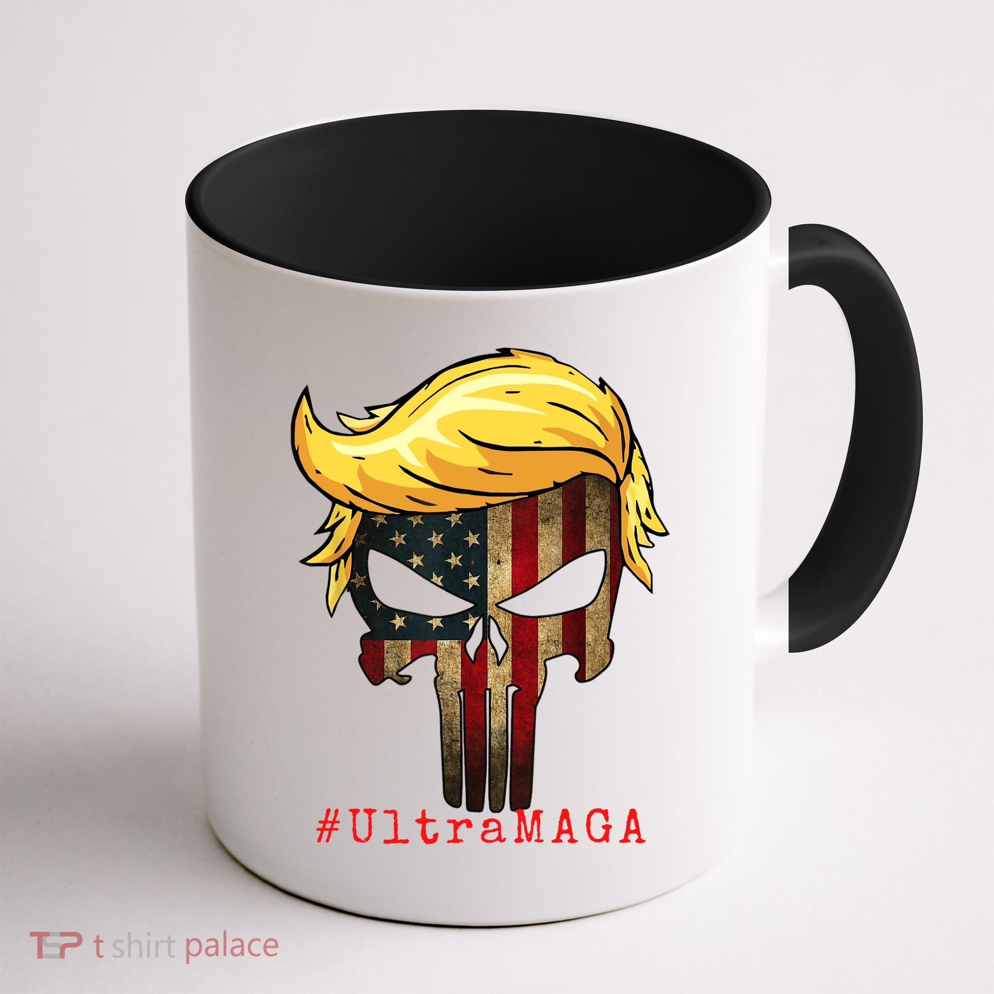 Ultra MAGA #UltraMAGA Punisher Trump Coffee Mug