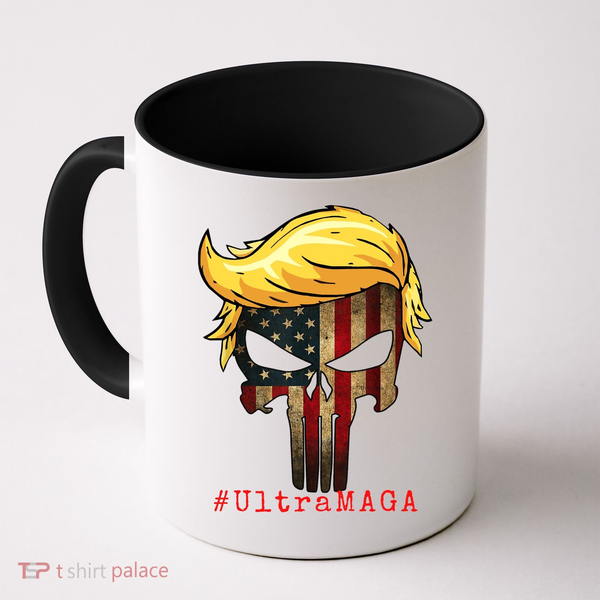 Ultra MAGA #UltraMAGA Punisher Trump Coffee Mug