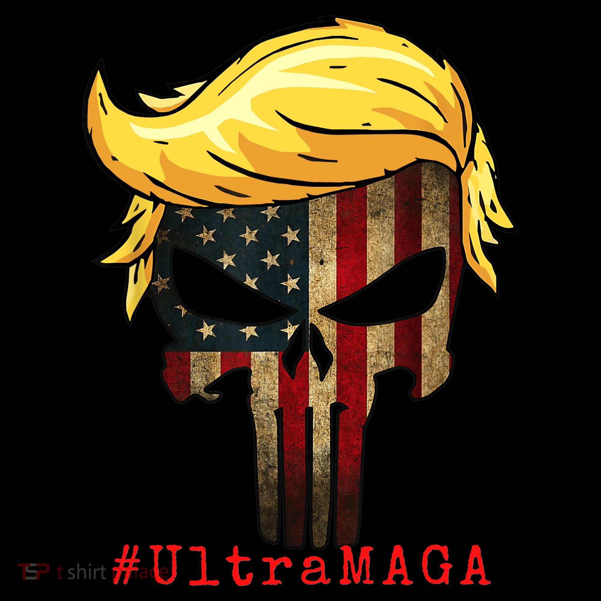 Ultra MAGA #UltraMAGA Punisher Trump Coffee Mug
