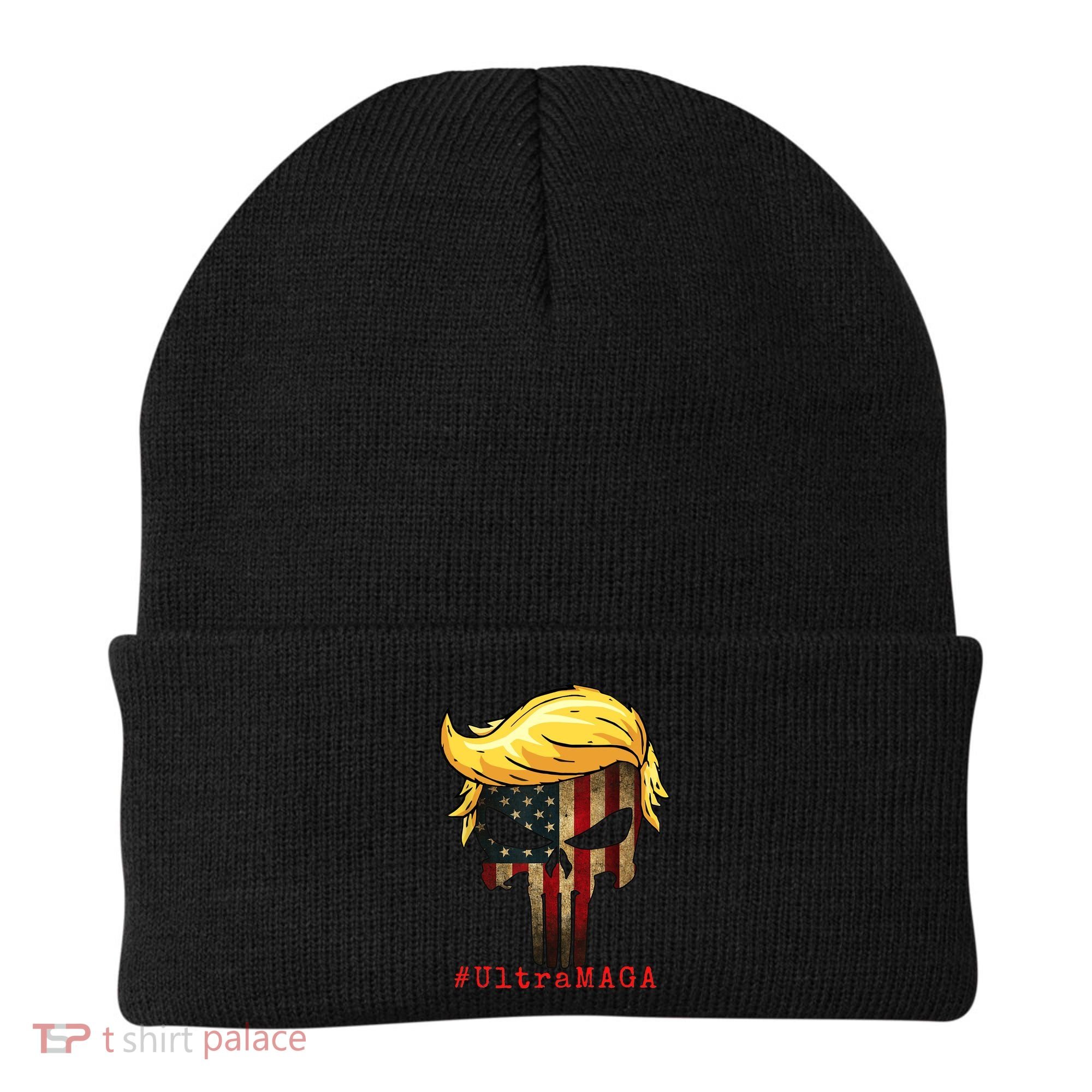 Ultra MAGA #UltraMAGA Punisher Trump Beanie