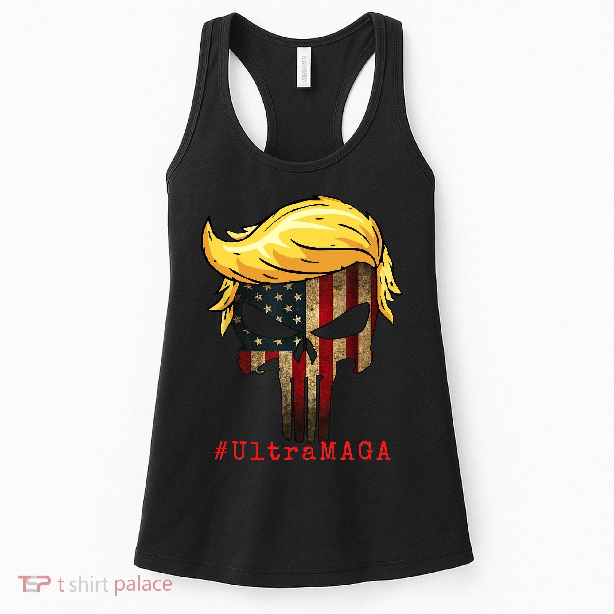 Ultra MAGA #UltraMAGA Punisher Trump Women's Tank Top