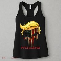 Ultra MAGA #UltraMAGA Punisher Trump Women's Tank Top thumb 3