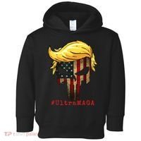 Ultra MAGA #UltraMAGA Punisher Trump Toddler Hoodie thumb 0