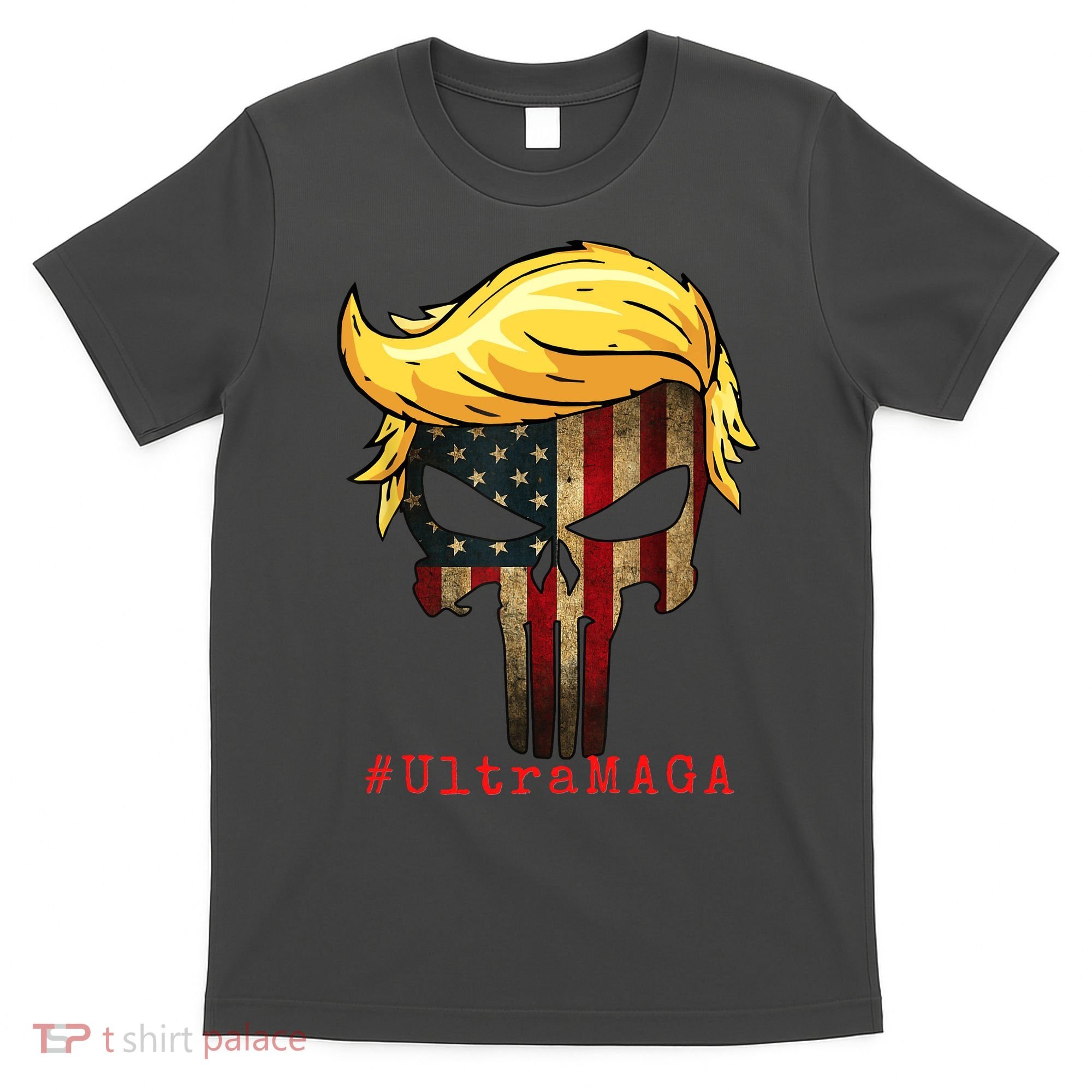 Ultra MAGA #UltraMAGA Punisher Trump T-Shirt