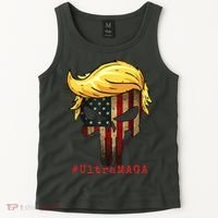 Ultra MAGA #UltraMAGA Punisher Trump Tank Top thumb 2