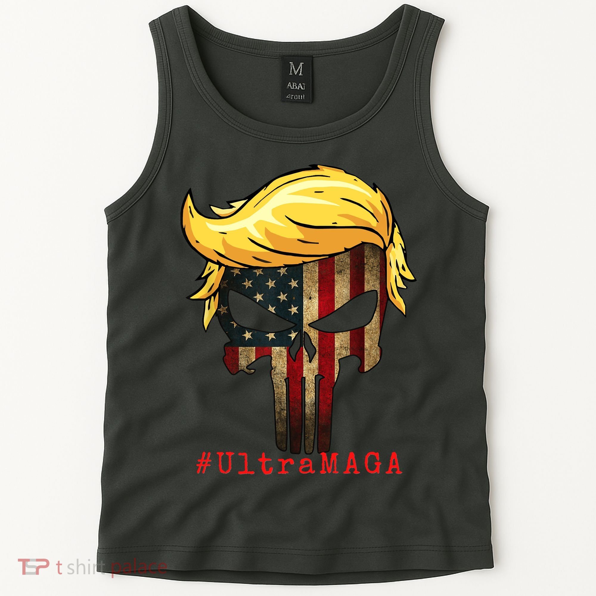 Ultra MAGA #UltraMAGA Punisher Trump Tank Top