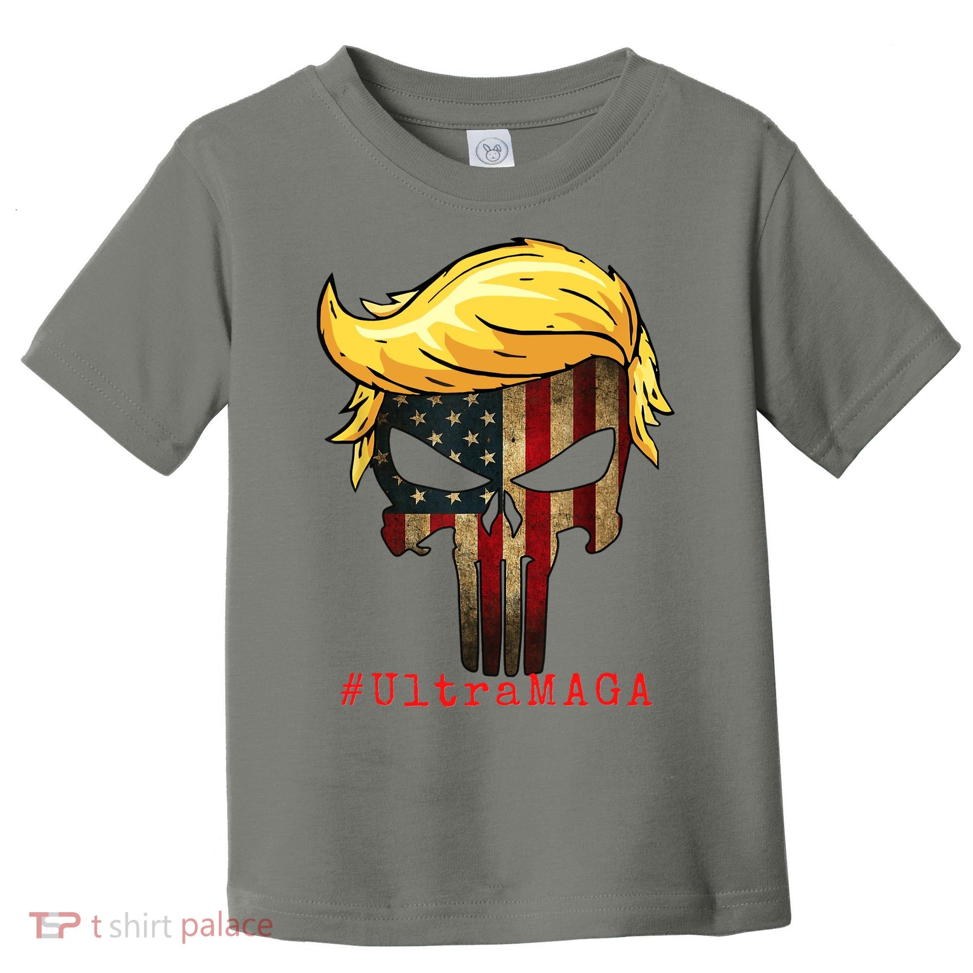 Ultra MAGA #UltraMAGA Punisher Trump Toddler T-Shirt