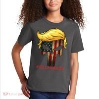 Ultra MAGA #UltraMAGA Punisher Trump Kids T-Shirt thumb 2