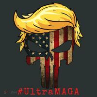 Ultra MAGA #UltraMAGA Punisher Trump Kids T-Shirt thumb 4