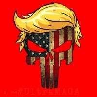 Ultra MAGA #UltraMAGA Punisher Trump Santa Hat thumb 1