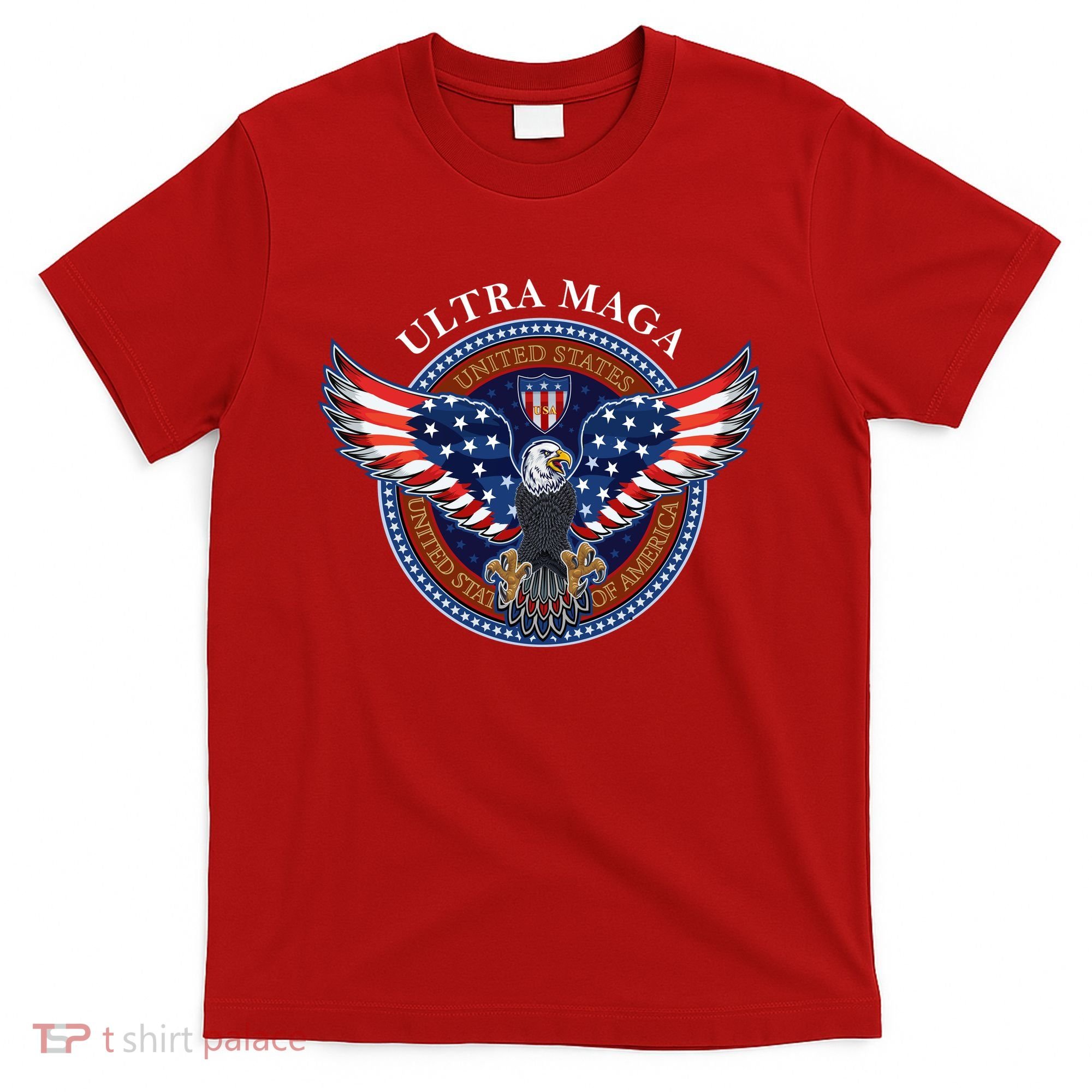 Ultra MAGA USA Eagle Crest Trump 2024 United States America T-Shirt
