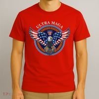 Ultra MAGA USA Eagle Crest Trump 2024 United States America T-Shirt thumb 3