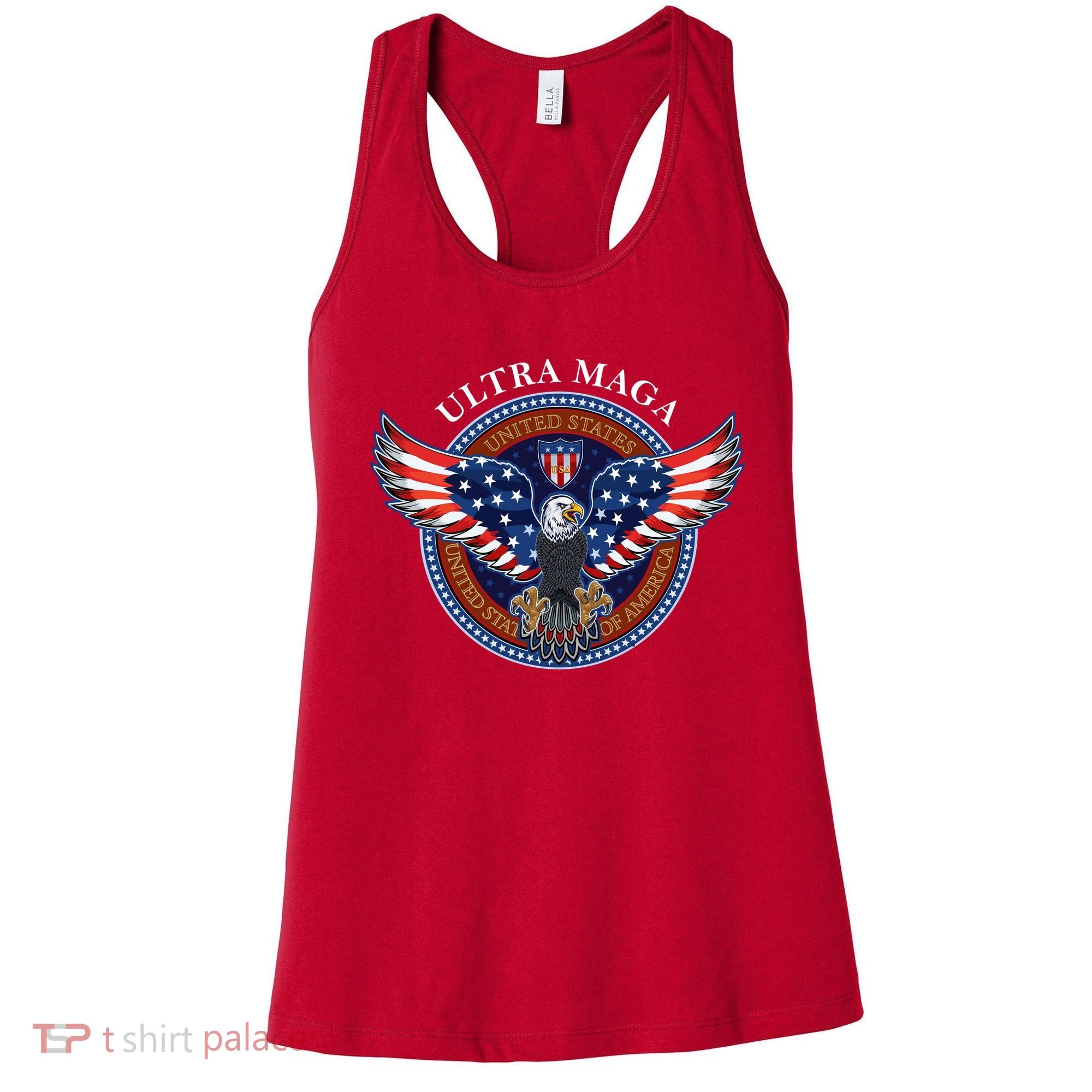 Ultra MAGA USA Eagle Crest Trump 2024 United States America Women's Tank Top