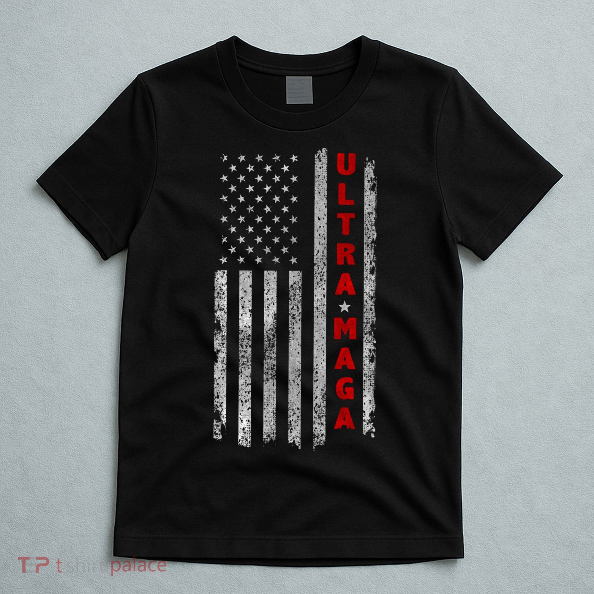Ultra Maga US Flag American Patriotic Trump Supporter T-Shirt