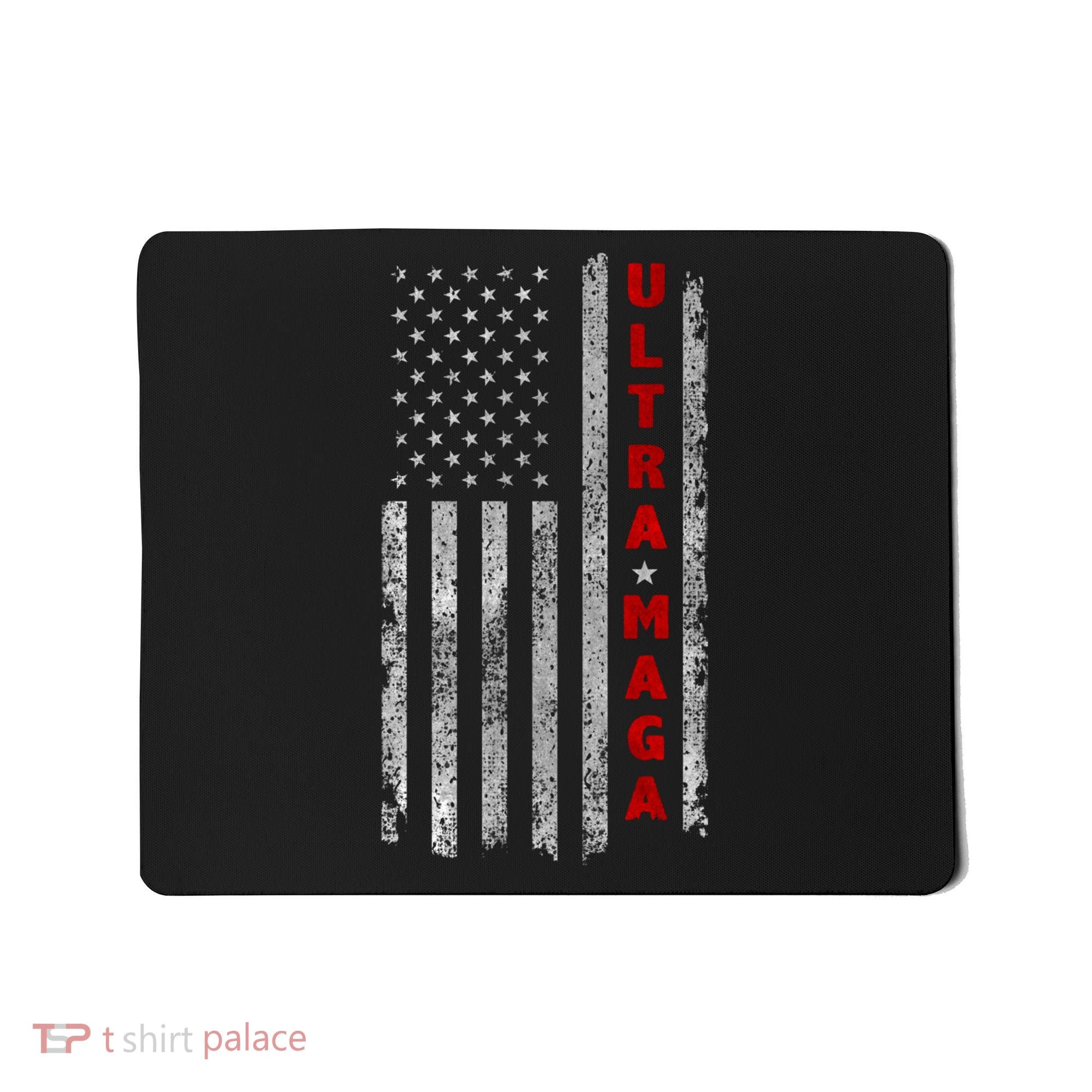 Ultra Maga US Flag American Patriotic Trump Supporter Mousepad