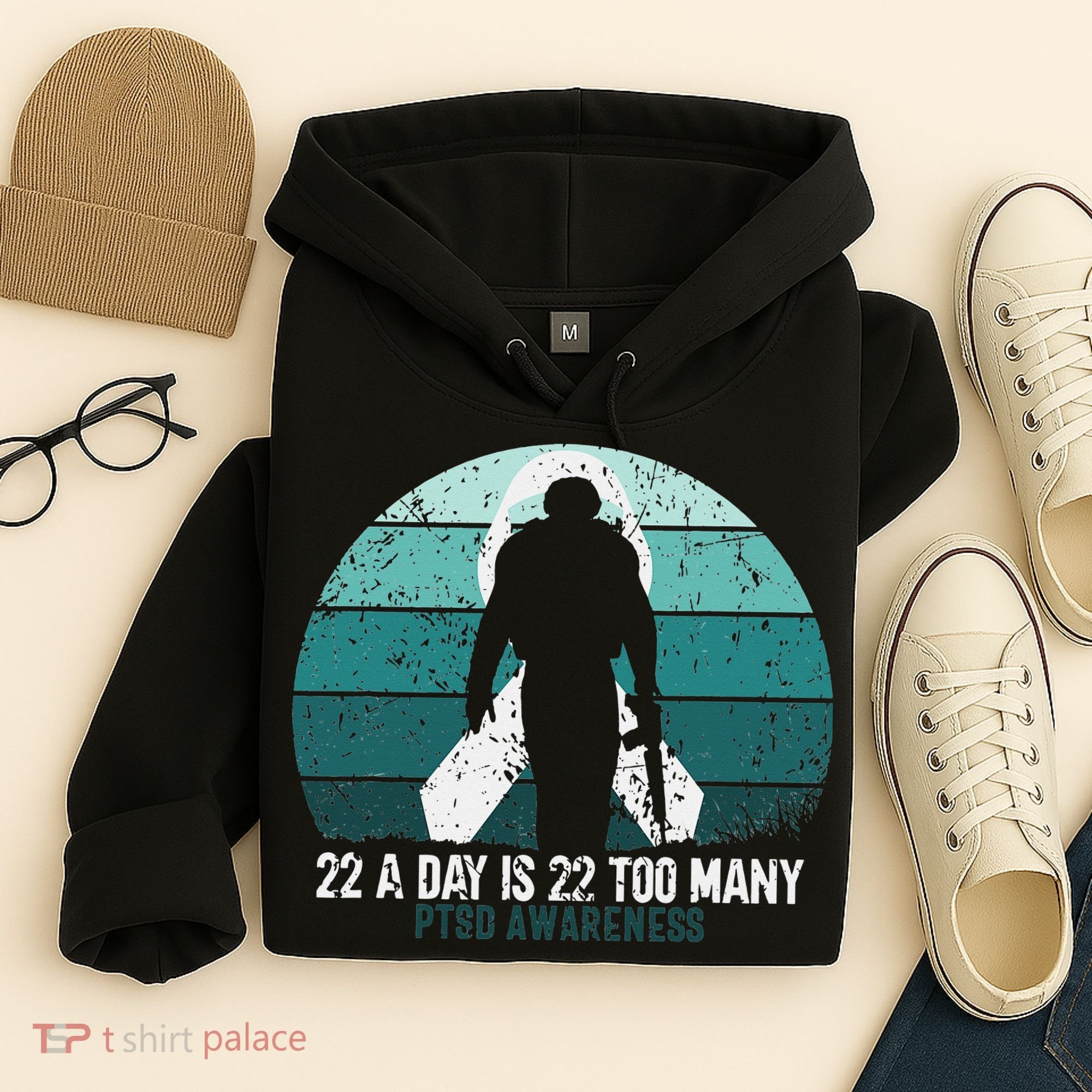 US Military Veterans Suicide Awareness PTSD Awareness Hoodie
