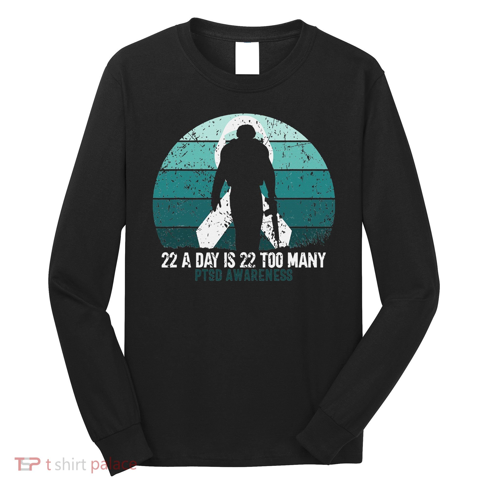 US Military Veterans Suicide Awareness PTSD Awareness Long Sleeve Shirt