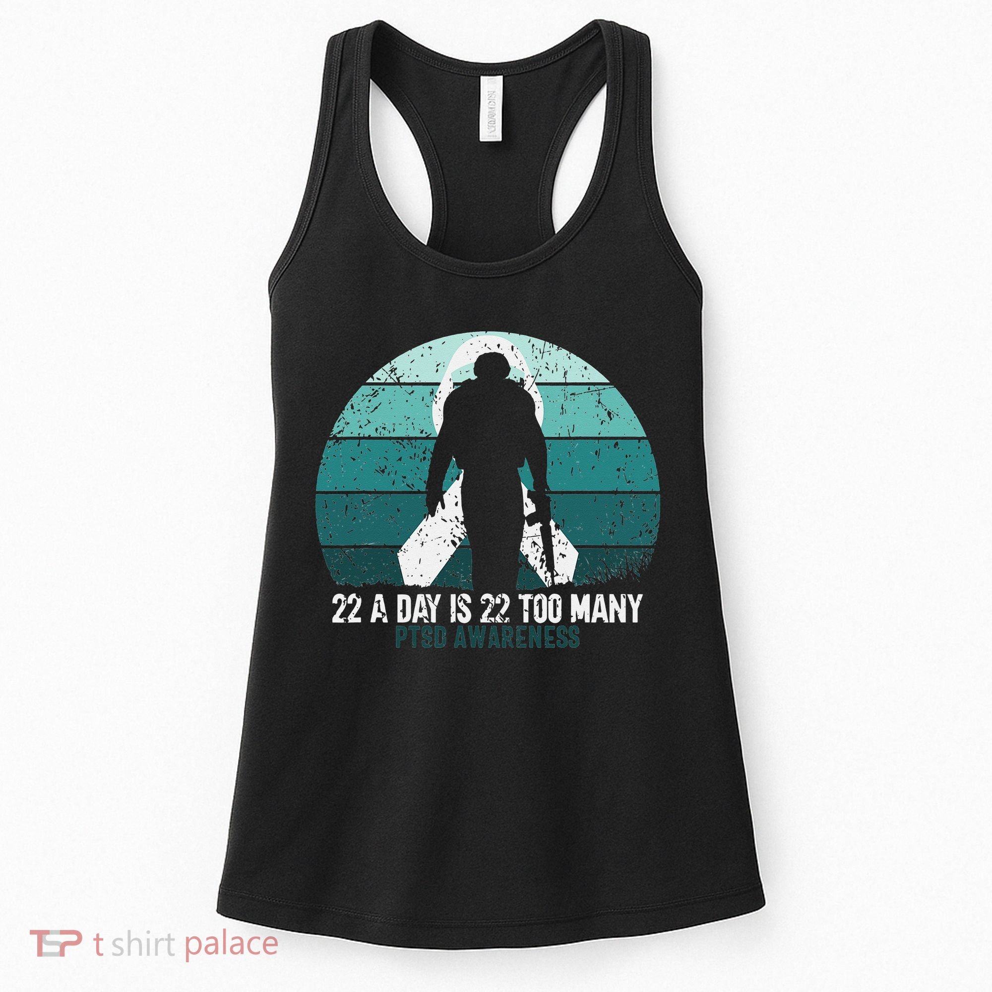 US Military Veterans Suicide Awareness PTSD Awareness Women's Tank Top